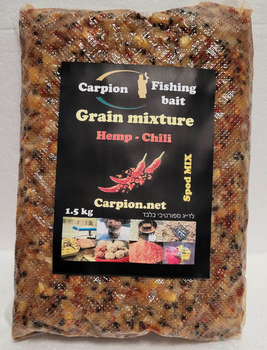Готовая зерновая смесь - Спод Микс Чили - Конопля - Carpion -חנות דייג