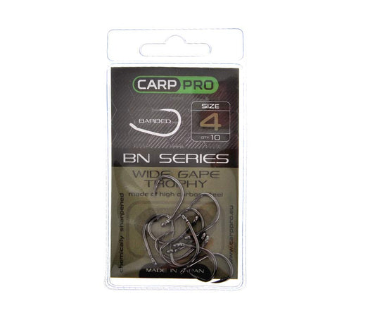 Крючки Carp Pro Black Nickel Wide Gape Trophy №4 - Carpion -חנות דייג
