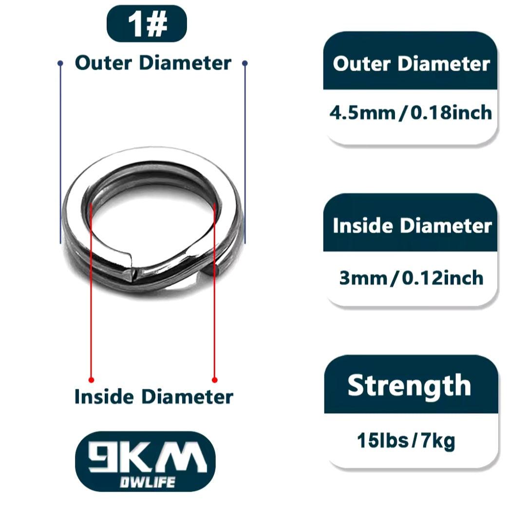 Заводные кольца Split Rings 20шт