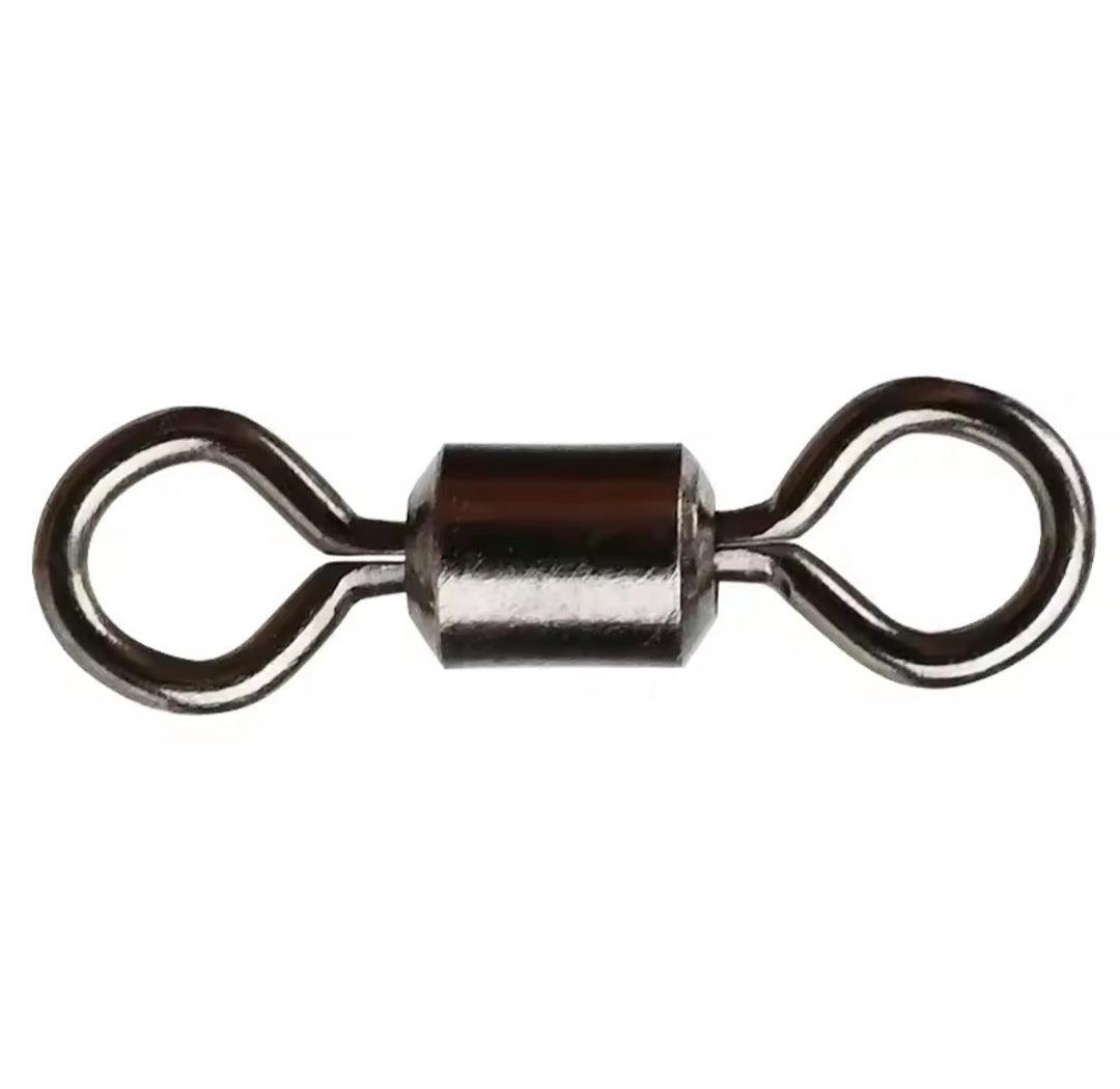 Вертлюг обычный поворотный Rolling Barrel Swivels #6 20шт