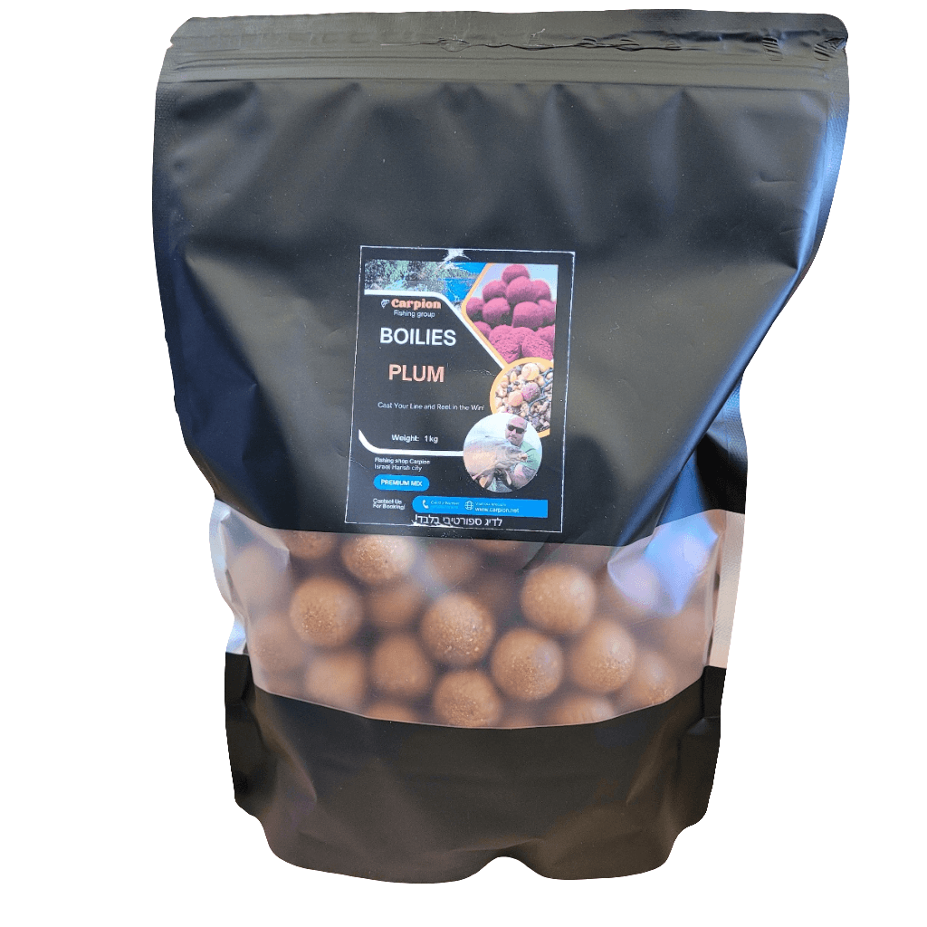 Бойлы прикормочные Слива - Plum 24 мм Carpion חנות דייג Carpion