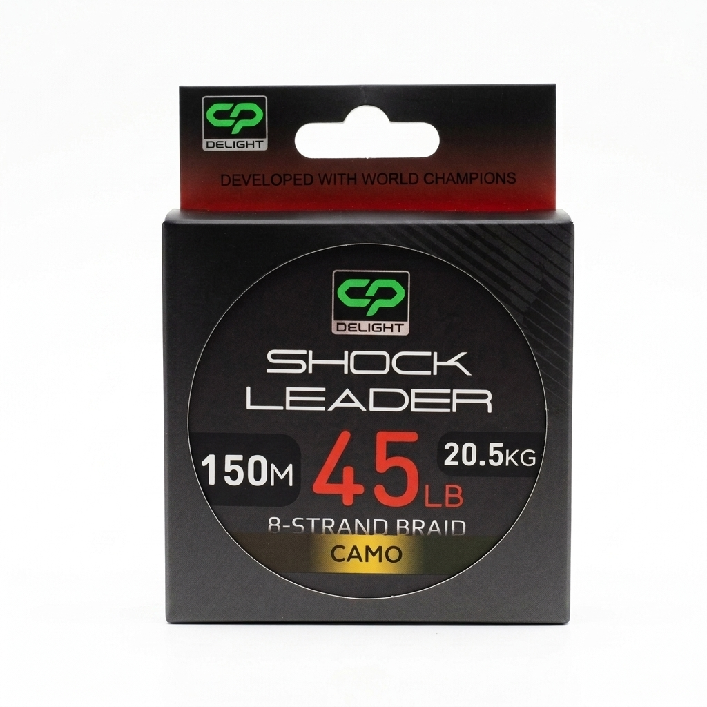 Carp Pro Delight Shock Leader (Camo) 45lb в магазине для рыбалки Carp Pro