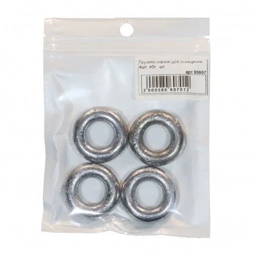 Грузило скользящее для оснащения 4шт. 40г OSF חנות דייג Carpion