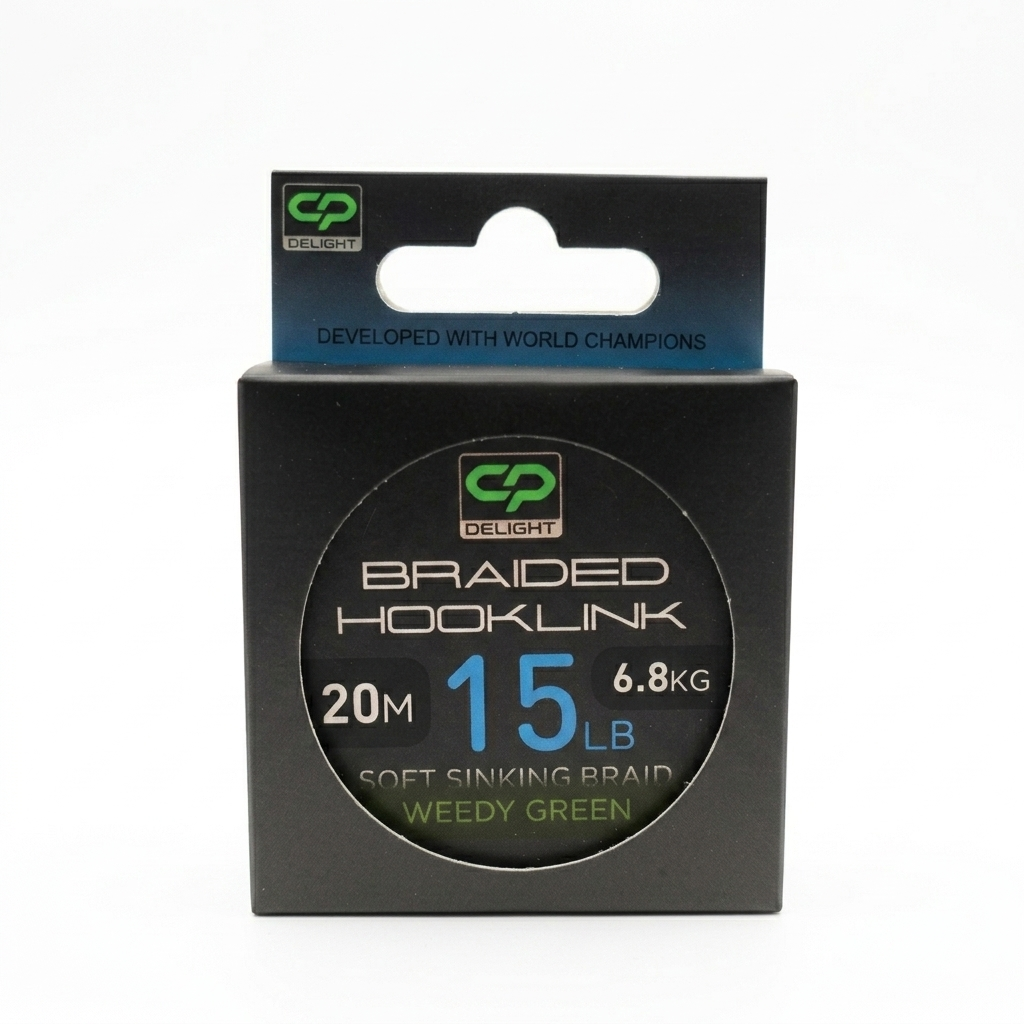 Carp Pro Delight Braided Hooklink (Weedy Green) 15lb в магазине для рыбалки Carp Pro