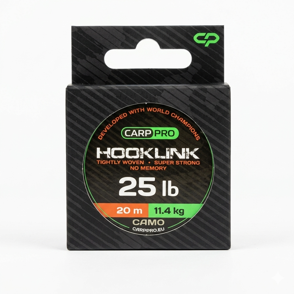 Carp Pro Hooklink (Camo) 25lb в магазине для рыбалки Carp Pro