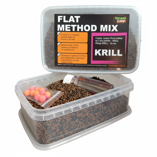 Flat Method Mix Krill 400g + Liquid