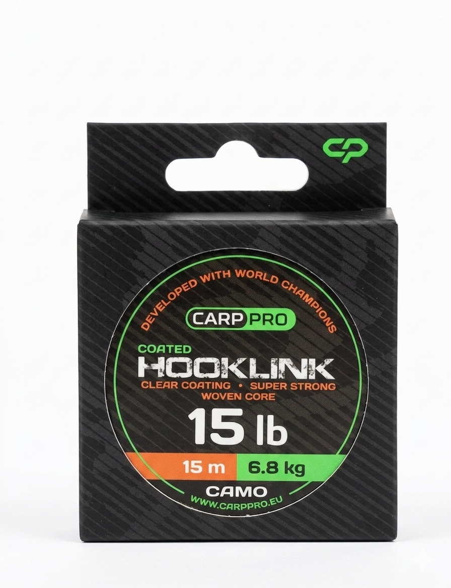 Carp Pro Coated Hooklink (Camo) 15lb в магазине для рыбалки Carp Pro