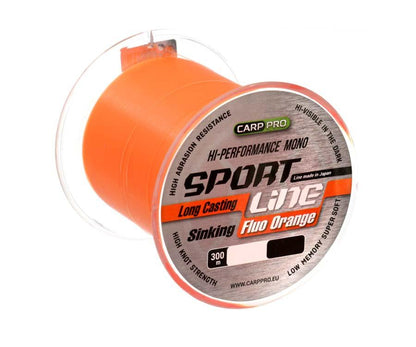 Леска Carp Pro Sport Line Fluo Orange 300м 0.310мм - Carpion - חנות דייג בישראל