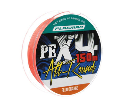 Шнур Flagman All-Round PE X-4 150м Fluo Orange - Carpion - חנות דייג בישראל