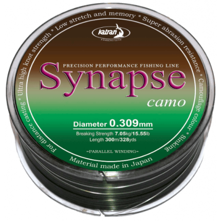 Леска Synapse CARP camo 0.309мм 300м - Carpion - חנות דייג בישראל