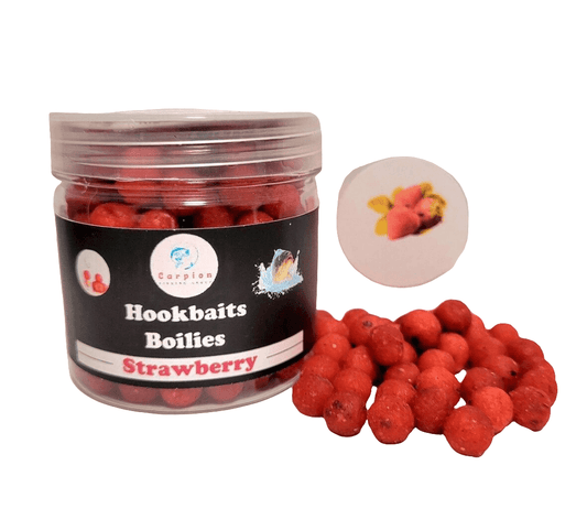 Mini Boilies HookBaits Strawberry - תות 8 מ"מ