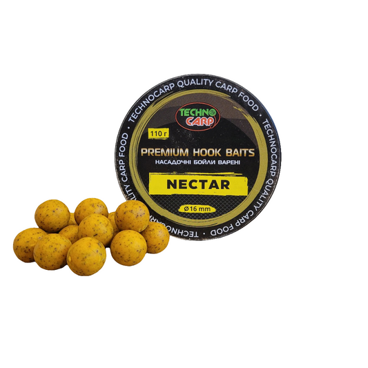 Бойлы насадочные Premium Hook Baits Nectar 110г 16мм.