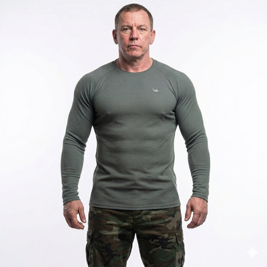 Тактическая термофутболка Ferrino Tactical Shield (Olive Drab) в магазине для рыбалки Ferrino