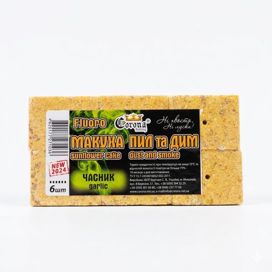Макуха рыболовная Corona Fishing «Fluoro Пыль и Дым» — Чеснок (6 шт.) в магазине для рыбалки Corona Fishing
