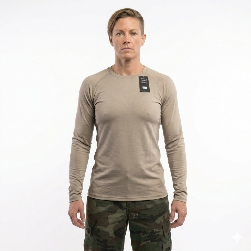 Тактическая терморубашка Ferrino Tactical Shield (Desert Tan) в магазине для рыбалки Ferrino