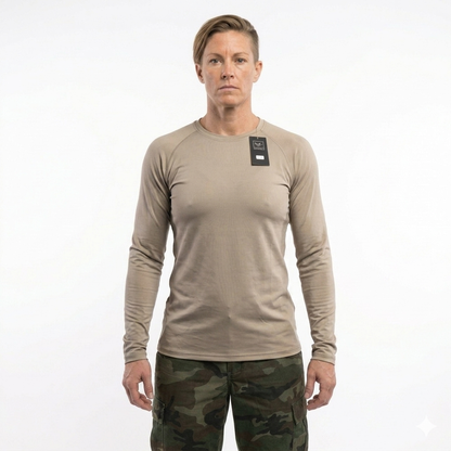 Тактическая терморубашка Ferrino Tactical Shield (Desert Tan) в магазине для рыбалки Ferrino