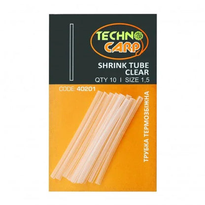 Набор термоусадочных трубок (прозрачн.) уп. 10 шт. 1.5mm Technocarp חנות דייג