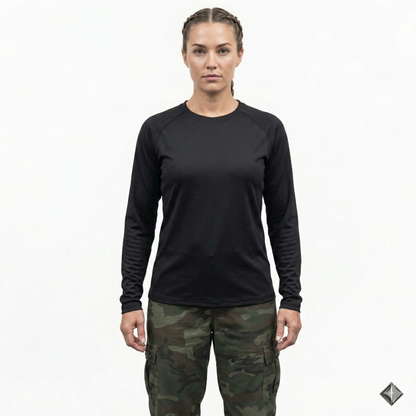 Тактическая терморубашка Ferrino Tactical Shield (Black) в магазине для рыбалки Ferrino