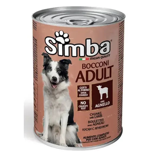 Simba Bocconi Adult с ягненком (Chunks with Lamb) в магазине для рыбалки Monge