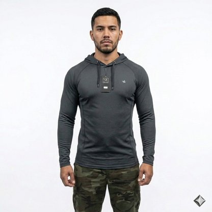 Тактическая терморубашка с капюшоном Red Line: Performance (Light Grey) в магазине для рыбалки Red line