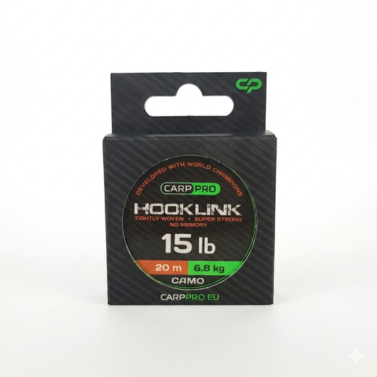 Carp Pro Hooklink (Camo) 15lb в магазине для рыбалки Carp Pro