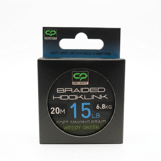 Carp Pro Delight Braided Hooklink (Weedy Green) 15lb в магазине для рыбалки Carp Pro