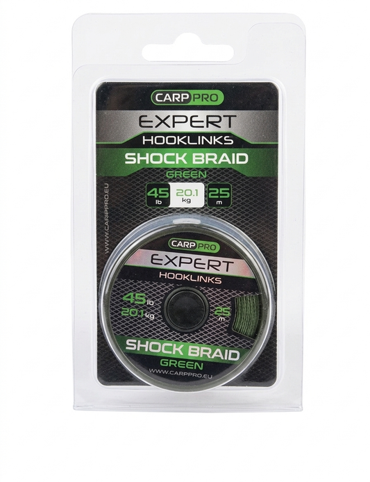 Carp Pro Expert Shock Braid (Green) 45 lb в магазине для рыбалки Carp Pro