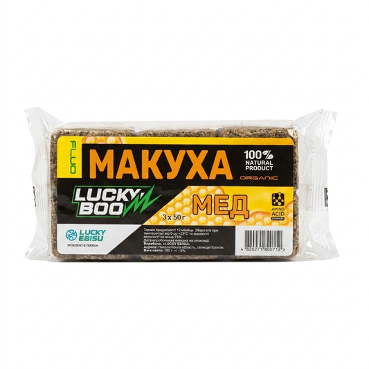 Макуха рыболовная Lucky Ebisu «Lucky Boom FLUO» — Мед (3 шт. х 50 г) в магазине для рыбалки LUCKY EBISU