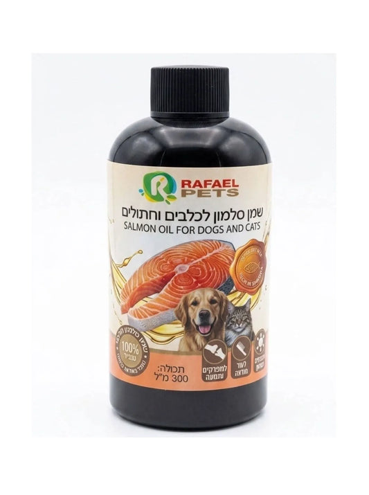 Лососевое масло для собак и кошек Rafael Pets Salmon Oil, 300 мл