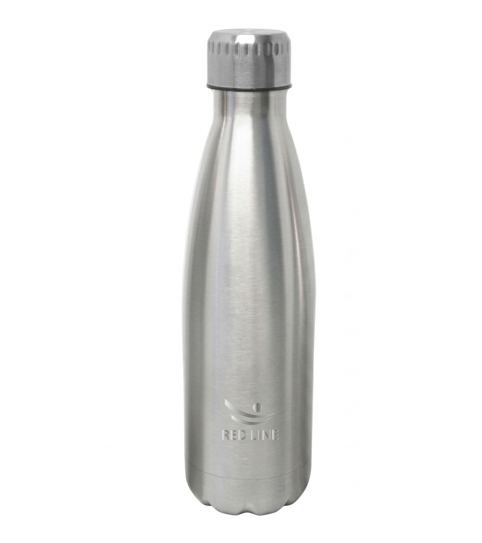 Вакуумная бутылка для воды RED LINE из нержавеющей стали Silver в магазине для рыбалки Red line