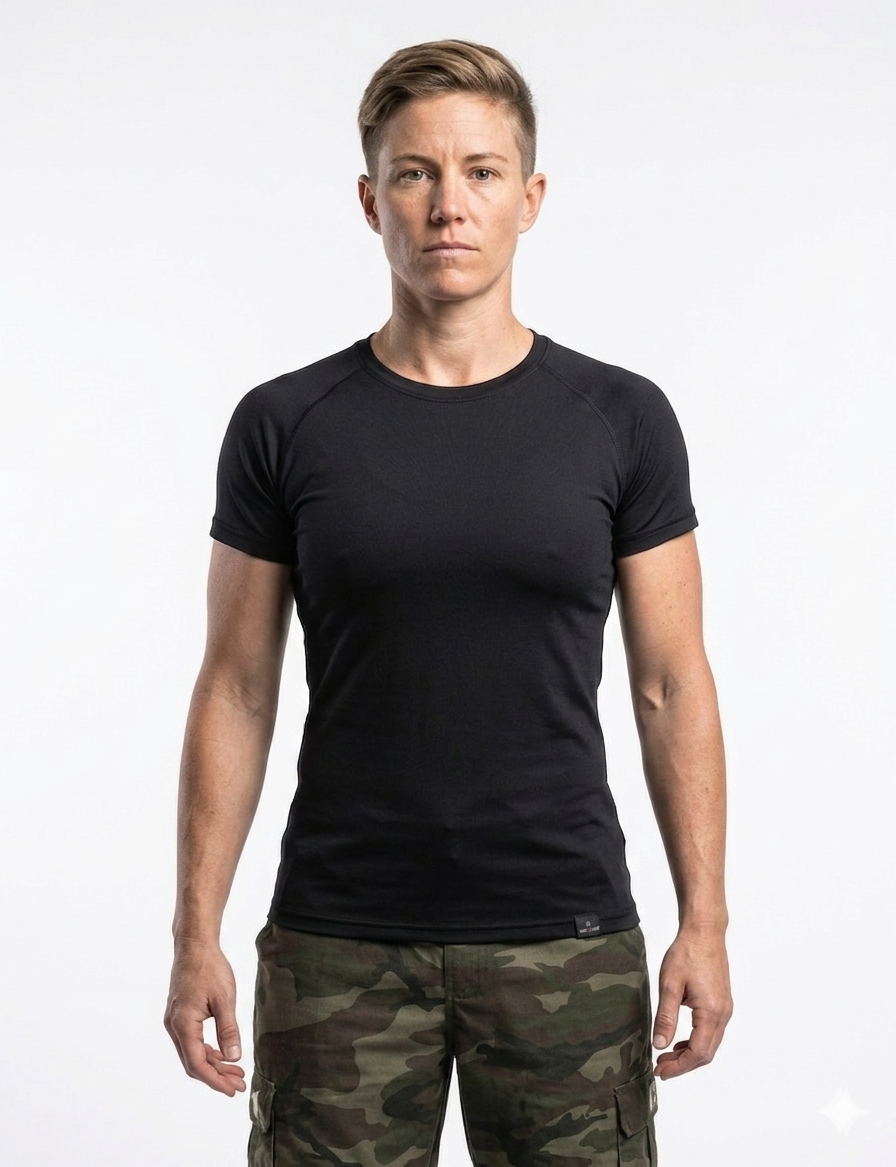 Тактическая футболка Ferrino Tactical Series (Black) в магазине для рыбалки Ferrino