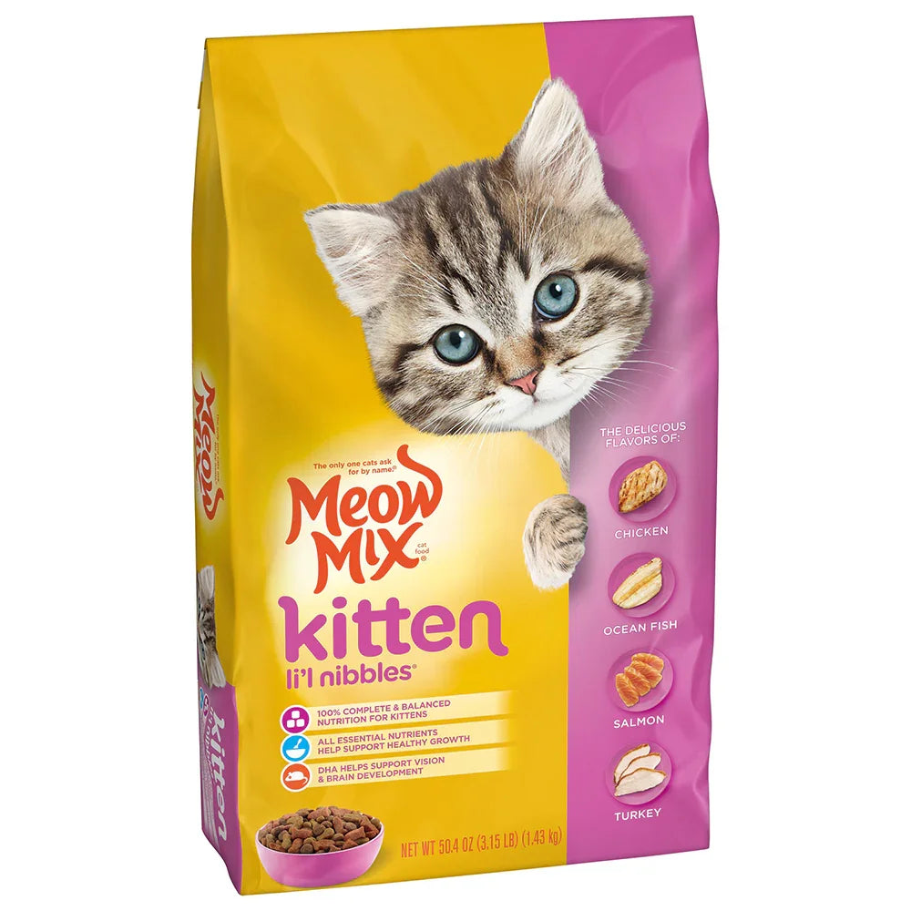 Meow Mix Kitten Li'l Nibbles 1.4кг в магазине для рыбалки Meow Mix