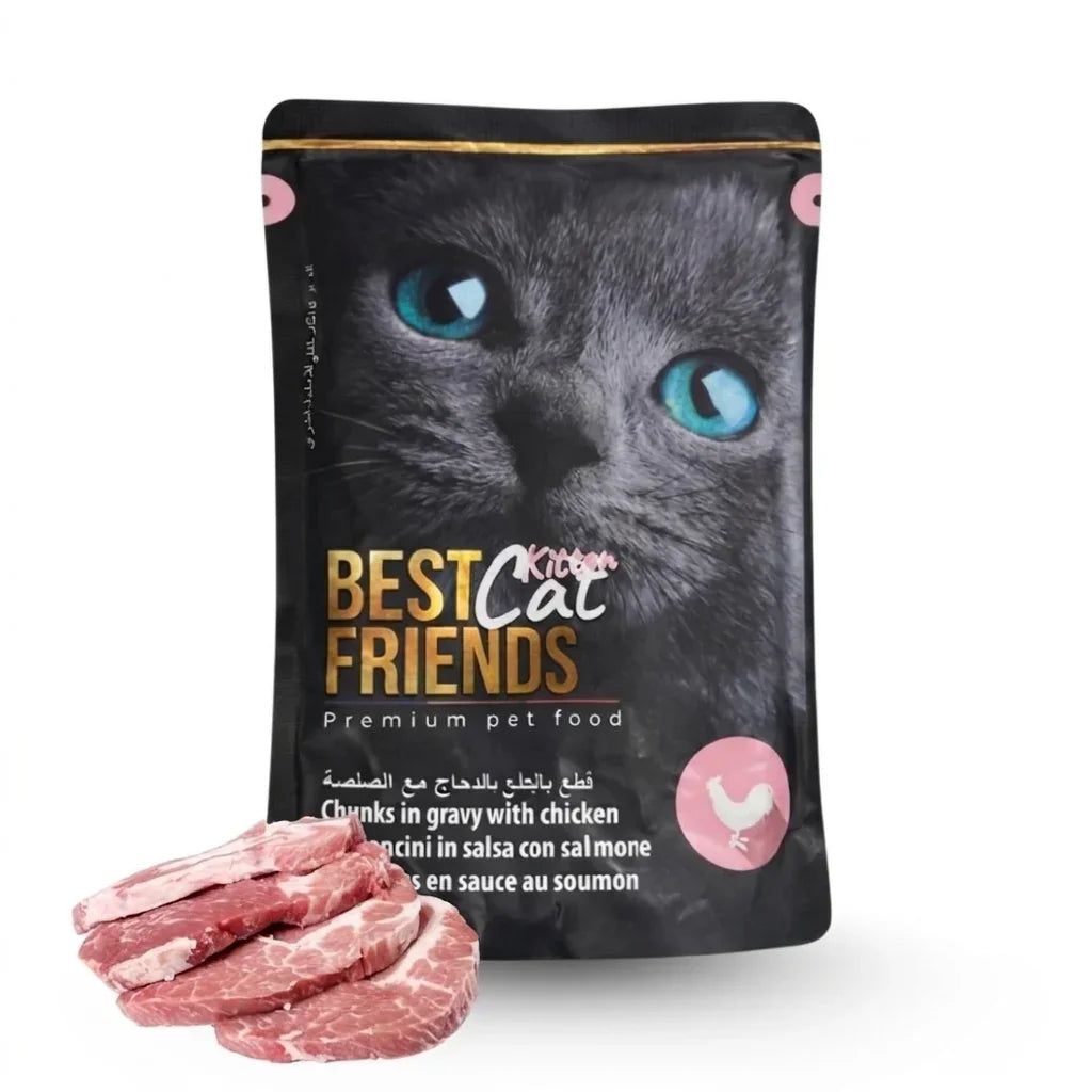 BEST Cat FRIENDS Premium – влажный корм для котят - Курица 85г в магазине для рыбалки BEST Cat FRIENDS
