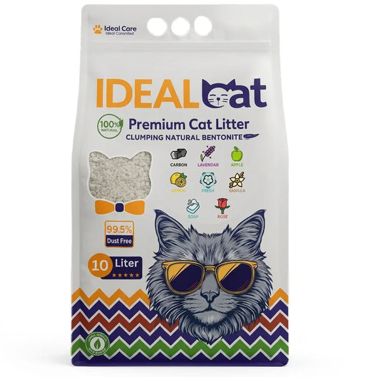 Наполнитель для кошачьего туалета IdealCat Premium Bentonite с ароматом ванили 10л в магазине для рыбалки Ideal Care