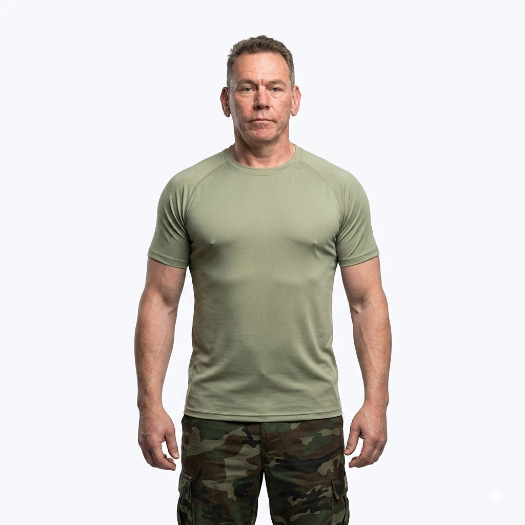 Спортивная футболка Red Line: Tactical UV Shield (Olive / Military Green) в магазине для рыбалки Red line