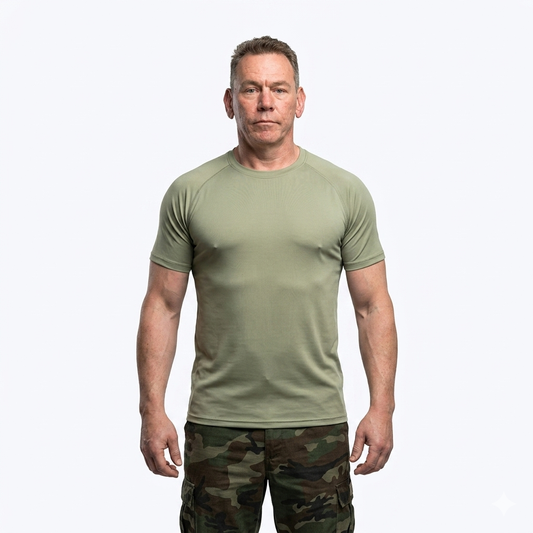 Спортивная футболка Red Line: Tactical UV Shield (Olive / Military Green) в магазине для рыбалки Red line