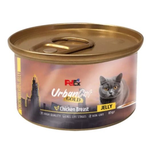 PetEx Urban Cat Gold: Куриная грудка в желе 85г в магазине для рыбалки PetEx