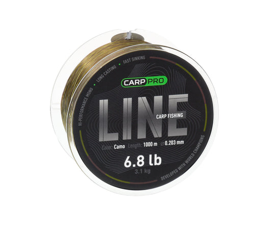 Леска Carp Pro Camo быстро тонущая 1000м 0.37мм в магазине для рыбалки Carp Pro