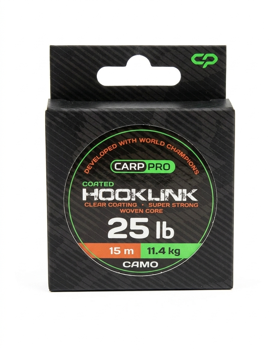 Carp Pro Coated Hooklink (Camo) 25lb в магазине для рыбалки Carp Pro