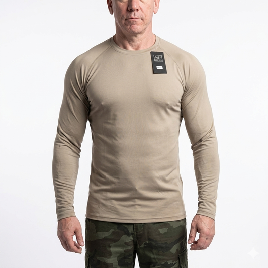 Тактическая терморубашка Ferrino Tactical Shield (Desert Tan) 2XL в магазине для рыбалки Ferrino